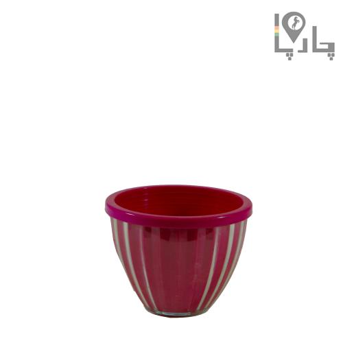 گلدان پلاستیکی دوجداره طرح شیشه ای بیتا سایز مینیاتوری