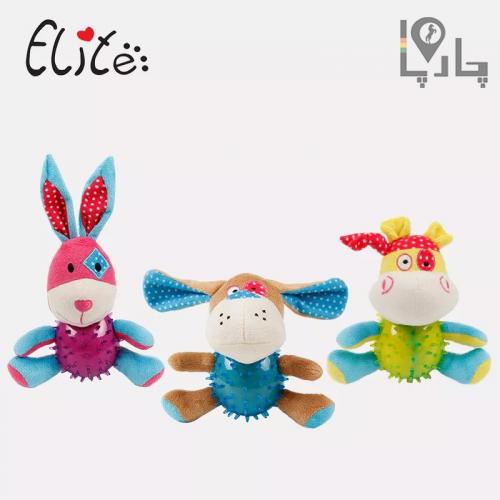 عروسک لوکس Elite پت توپ دار دندان گیر صدا دار آبی