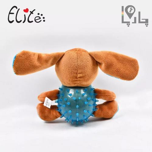 عروسک لوکس Elite پت توپ دار دندان گیر صدا دار آبی