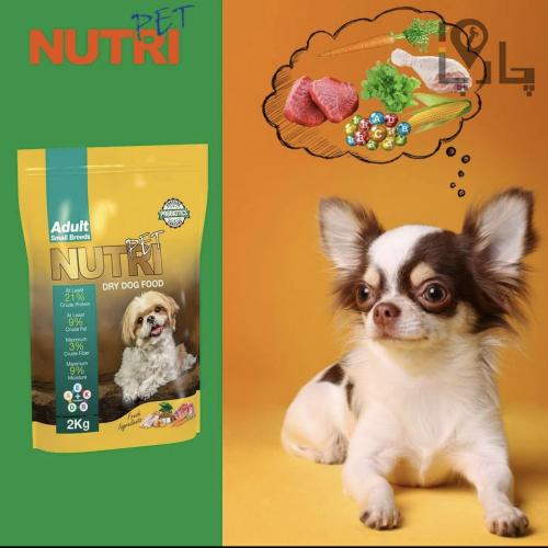 غذای خشک سگ نوتری پت نژاد کوچک بالغ  Nutri pet adult ادالت 2 کیلوگرمی